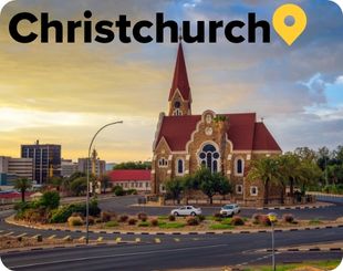 Church at sunrise in Christchurch New Zealand 