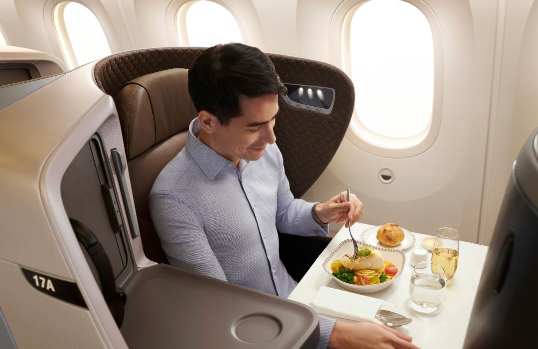 buisness-class-seat-meal