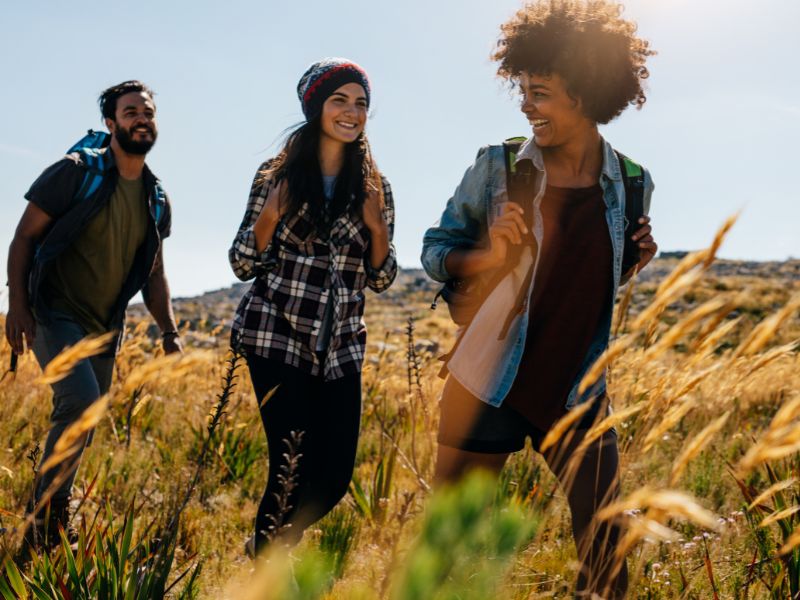 friends hiking